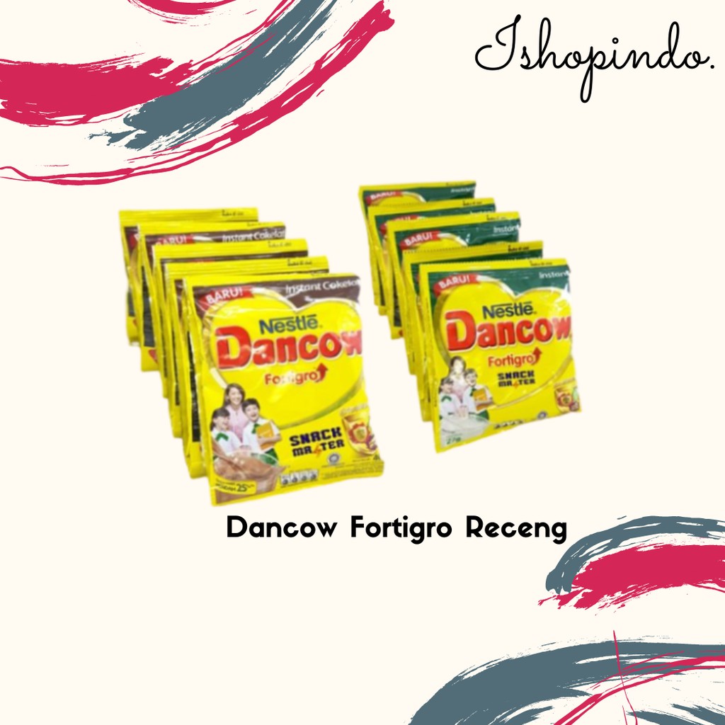 DANCOW INSTANT FORTIGRO PUTIH 27 GR / COKLAT 39 GR RENCENG