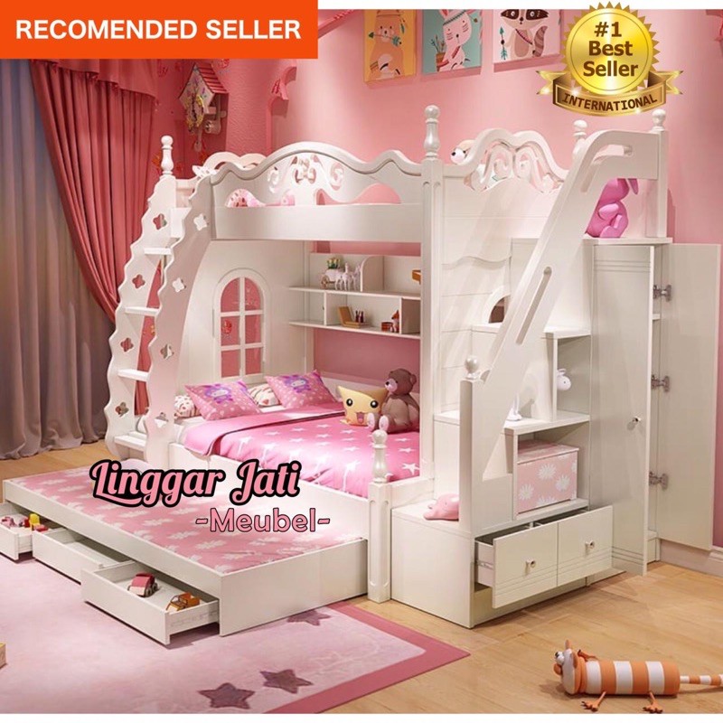 FLASH SALE TEMPAT TIDUR TINGKAT RANJANG TINGKAT BED TINGKAT TEMPAT TIDUR ANAK SET KAMAR ANAK MURAH