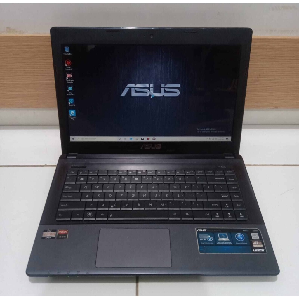 PROMO LAPTOP LEPTOP SECOND MURAH Bekas ASUS  14INC RAM 4GB HDD 320gb ATO BISA DIGANTI SSD 128 TERMURAH MULUS CELERON AMD E1 A4