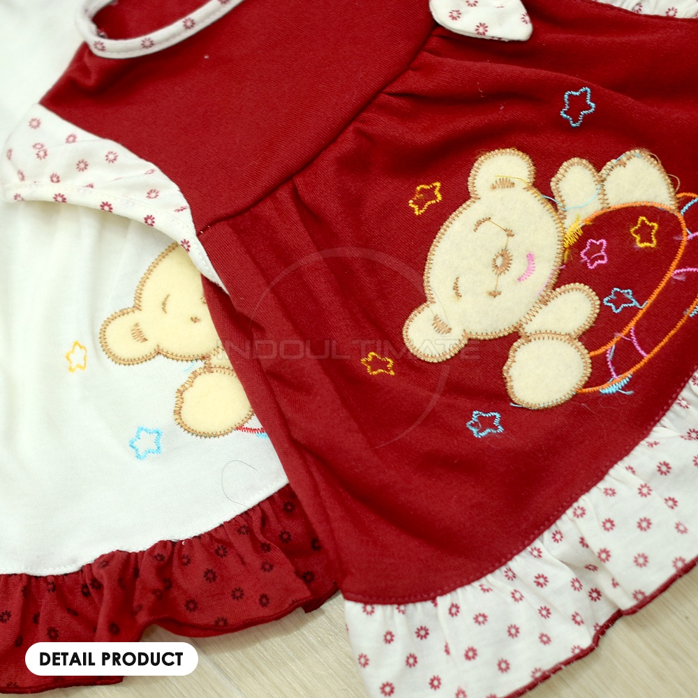 1 Set Baju Bayi Perempuan BCS-085 Rok Setelan Baju Bayi Baru Lahir Murah Lucu Baju Bayi Perempuan Celana Bayi Balon Setelan Bayi Perempuan Baru Lahir Baju Terusan Bayi