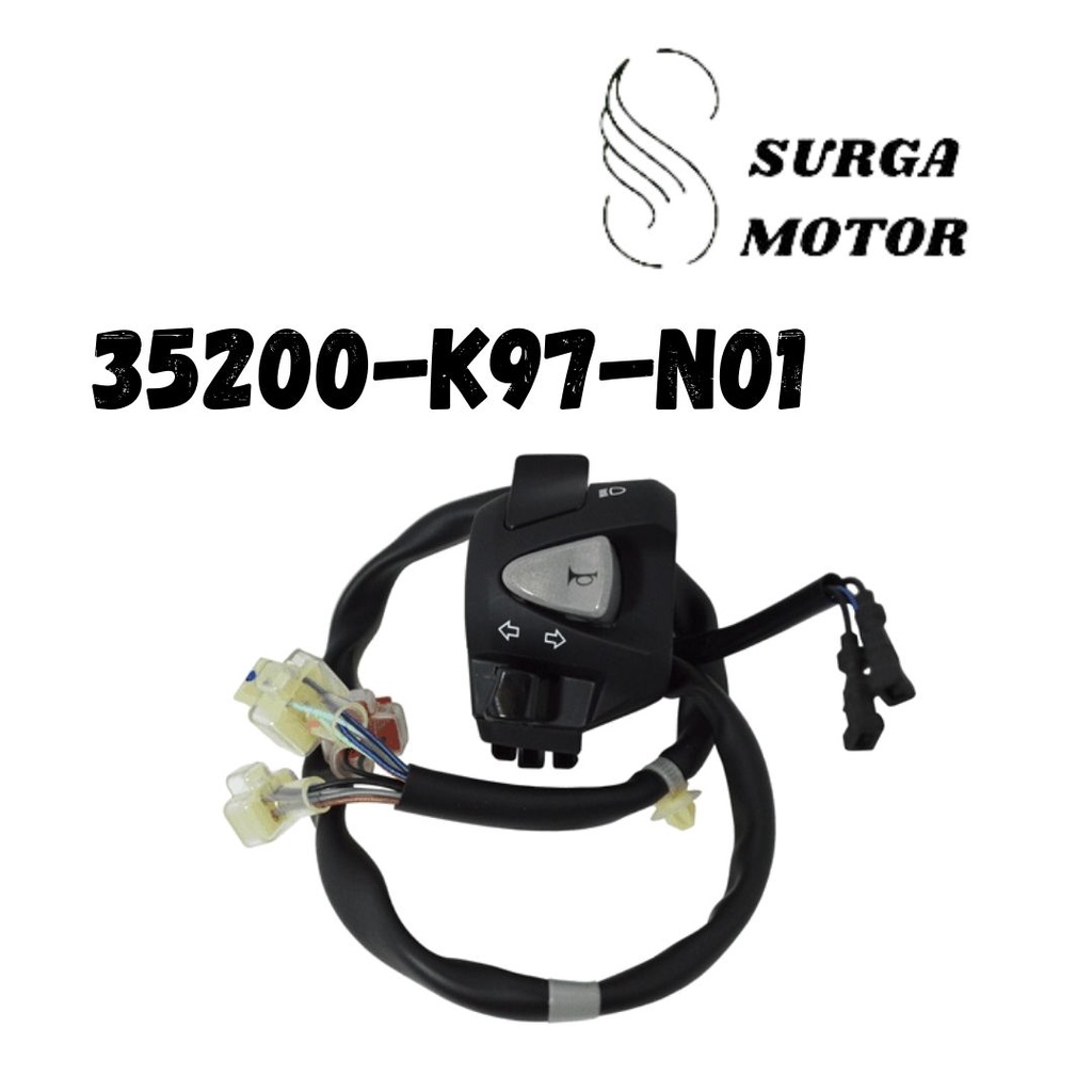 Saklar Holder Sakelar Left Kiri Tombol Dimmer Klakson Ritting Switch Assy Dim Horn Winker New PCX150
