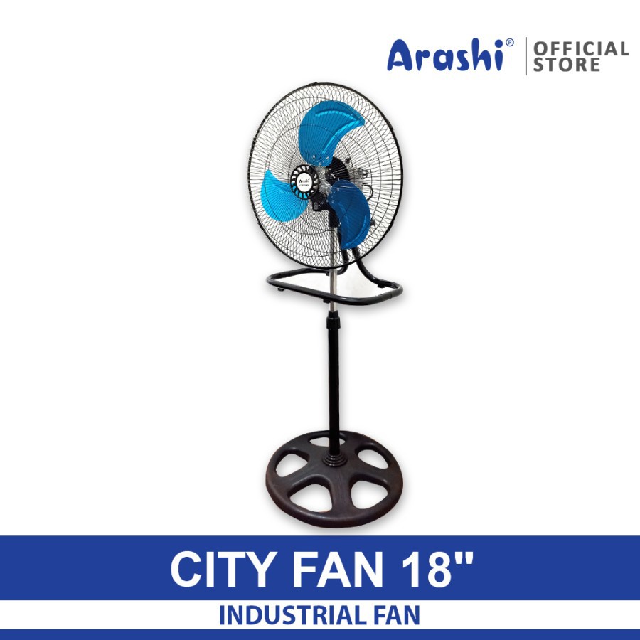 ARASHI Cityfan Kipas Angin Stand Fan 3in1 Besi 18&quot; CITY FAN 18 -  Kipas Angin Stand Fan Industrial 18 inch - Garansi  Resmi 1 Tahun