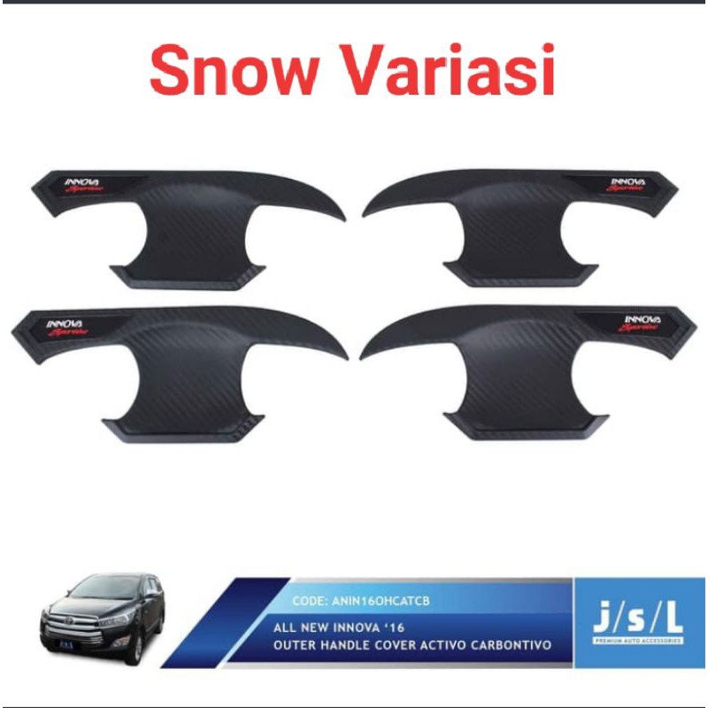 New Fortuner 2016 mangkok pintu outer handle cover Activo carbon JSL