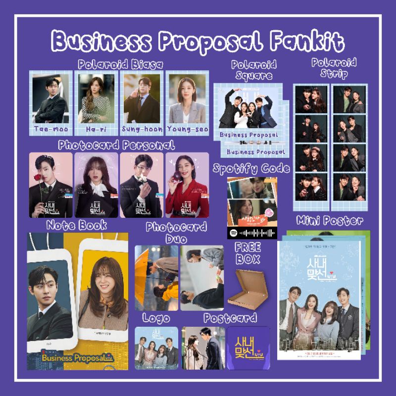 K-DRAMA BUSINESS PROPOSAL MINI FANKIT / FANKIT BUSINESS PROPOSAL / PAKET HEMAT BUSINESS PROPOSAL / K