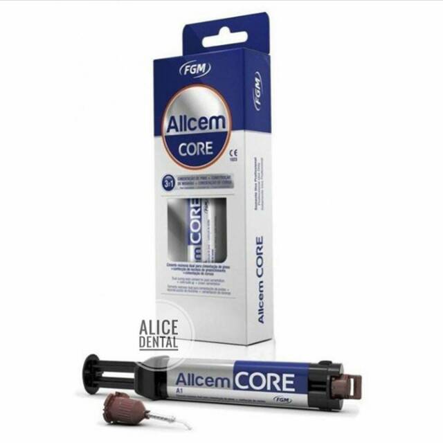 Allcem core dual-cured core build-up composite hancore lem crown lem fiber post semen fiberpost sementasi pasak gigi