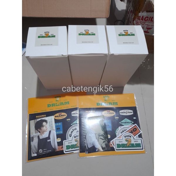 NCT DREAM MD DREAM CAFE (TUMBLER JENO JAEMIN HAECHAN & DECO STICKER SET)