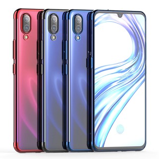 Silicone Softcase Back Cover Transparan Chrome Bumper Vivo V11 Pro TPU