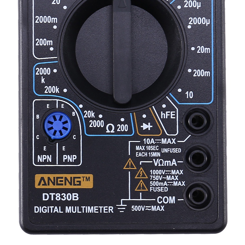 Aneng DT830B Multimeter / Voltmeter / Ammeter / Ohm Digital Mini AC / DC 750 / 1000V Dengan Layar LCD