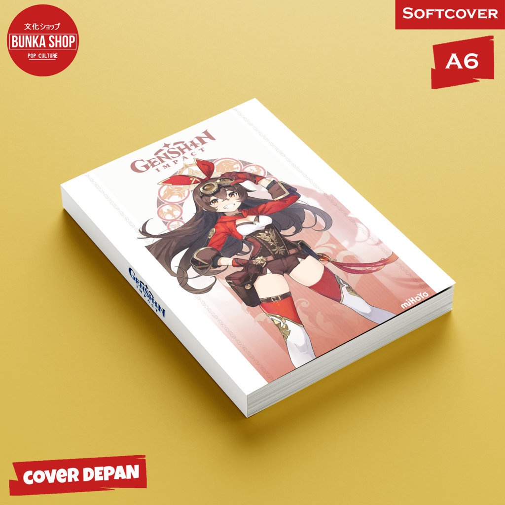 

Pocket Note Game Genshin Impact Amber Softcover A6 Buku Tulis Catatan Notes Agenda Planner Jurnal