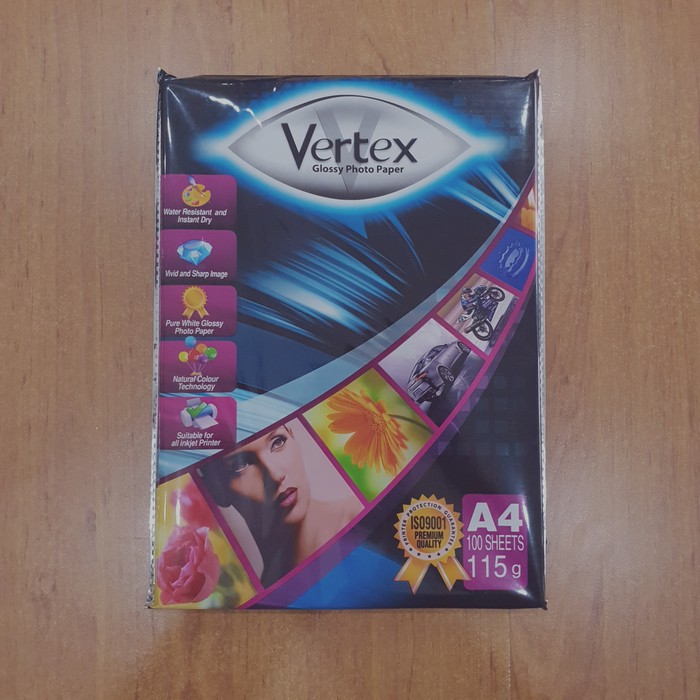 Kertas Foto / Paper Photo Vertex Glossy 115gr