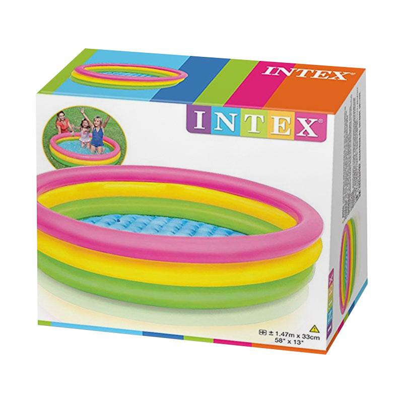 Intex Sunset Glow 4 Ring Rainbow Pool (Tersedia varian ukuran)