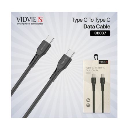 Cable type-c vidvie 100cm sync charge 3A fast charging for android ipad etc cb037 cb-037 - Kabel data usb-c 1m 1 meter