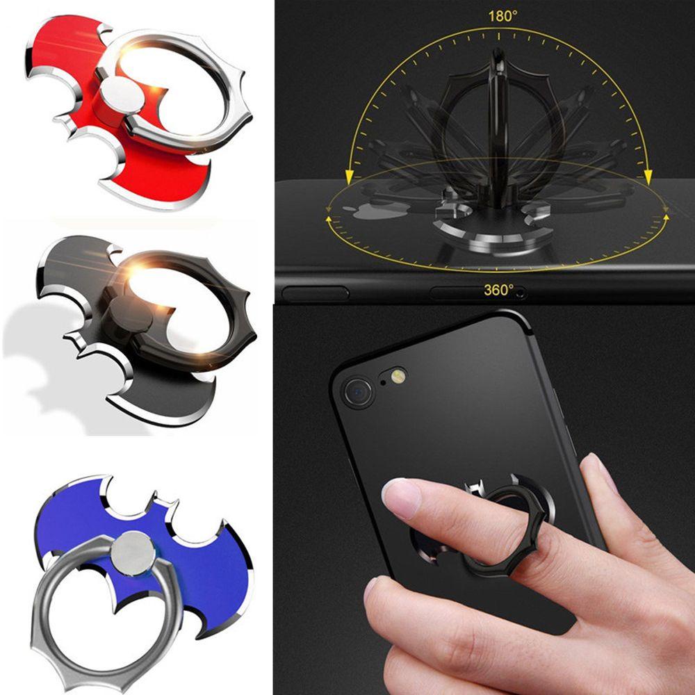 Rebuy Bat Finger Ring Luxury Phone Bracket Metal Finger Ring Holder Tempat Handphone