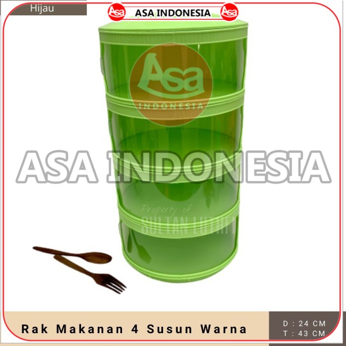 Tudung Saji 4 Susun Warna - Hijau - ASA INDONESIA