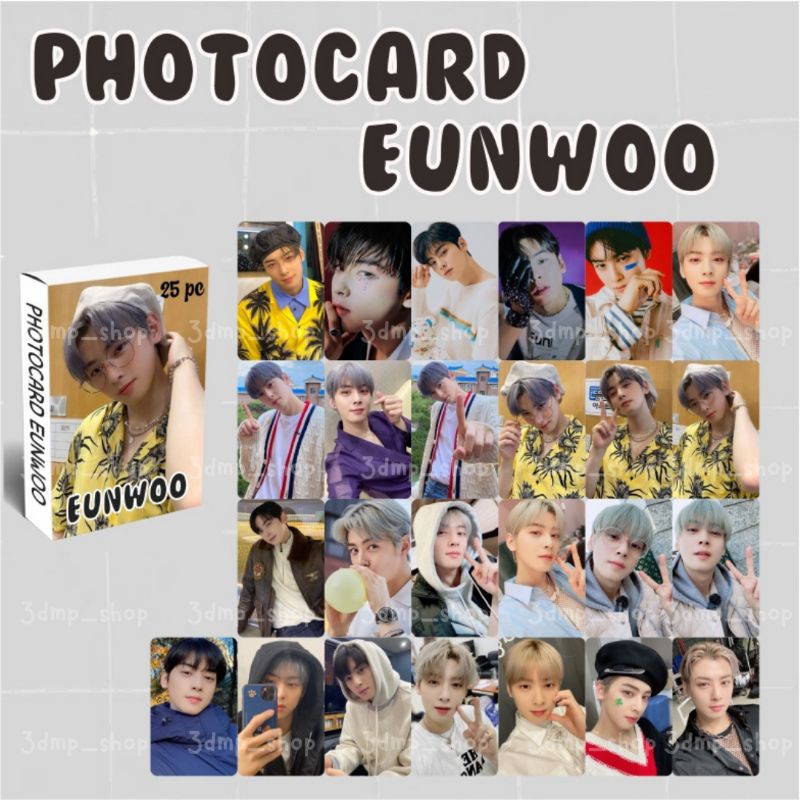 [25 lembar] photocard photo lomo card lomocard eunwoo astro