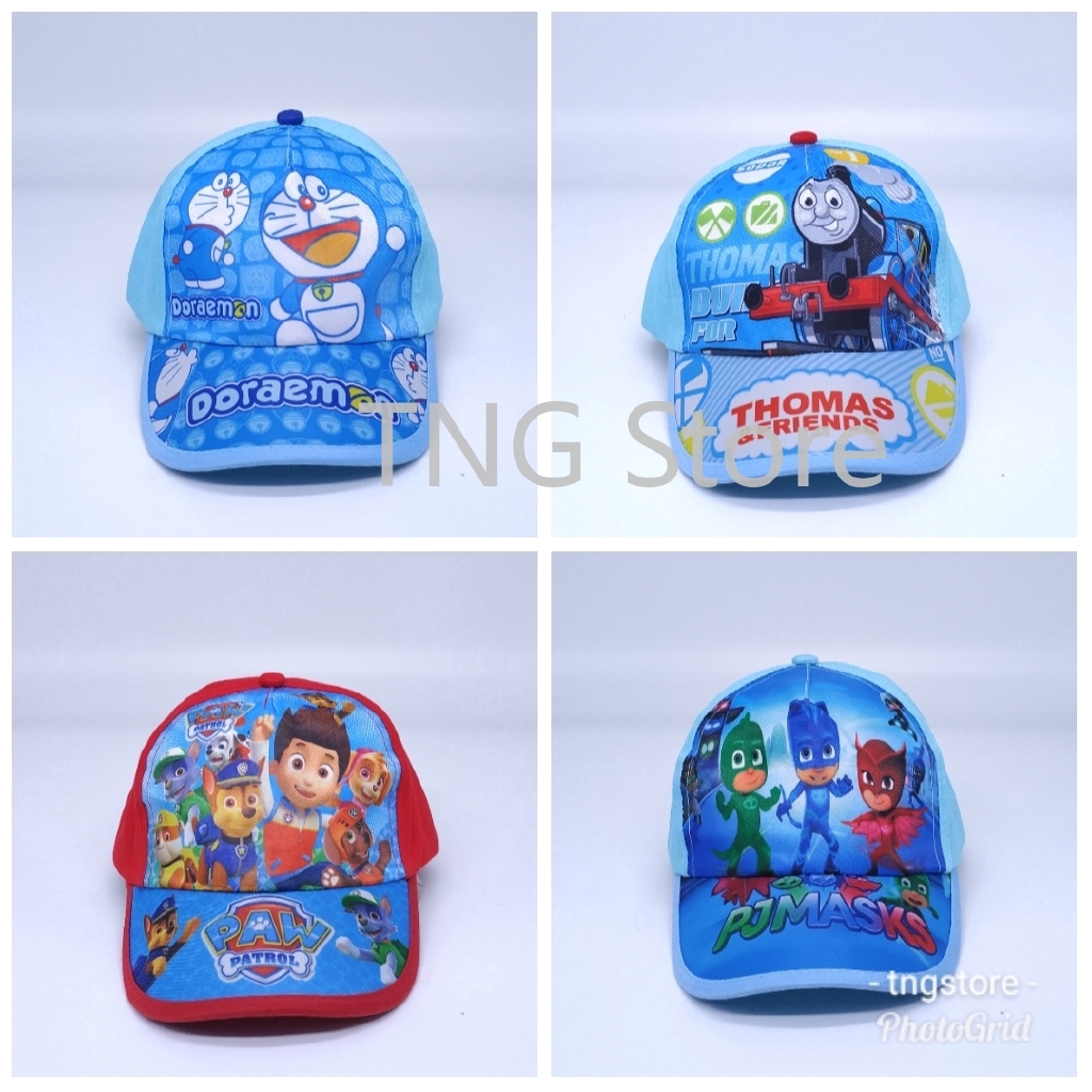 Topi Baseball Bahan Kanvas Motif Kartun Doraemon Untuk Pria Wanita