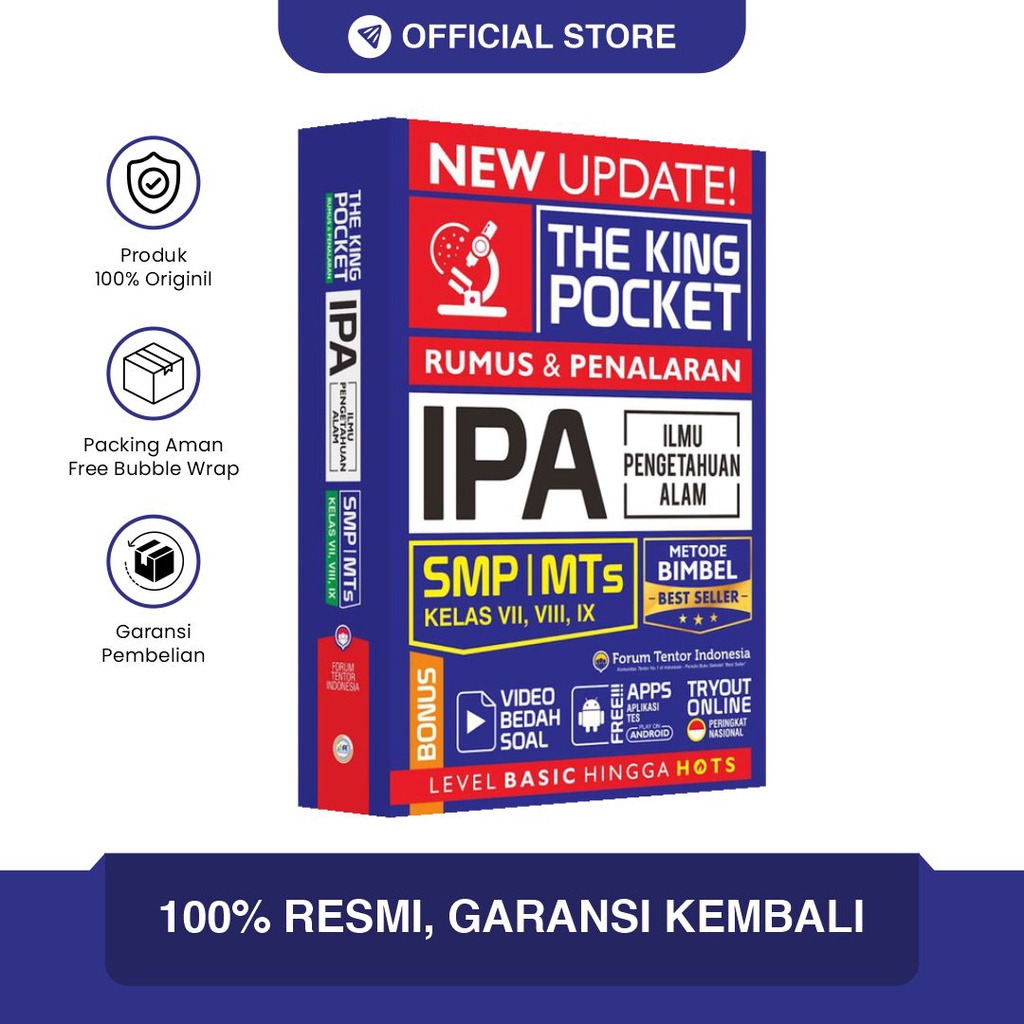 Buku IPA SMP The King Pocket HOTS Terlengkap Terbaru