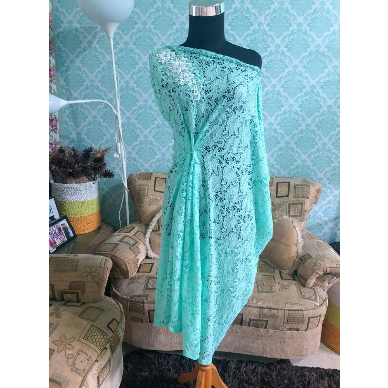 tunik kaftan mint green
