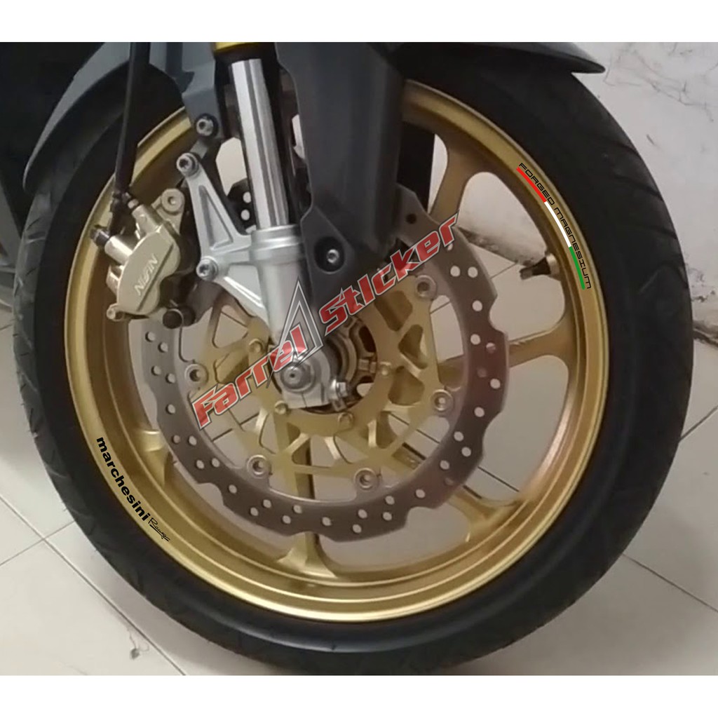 stiker velg sticker marchesini hitam ring 17