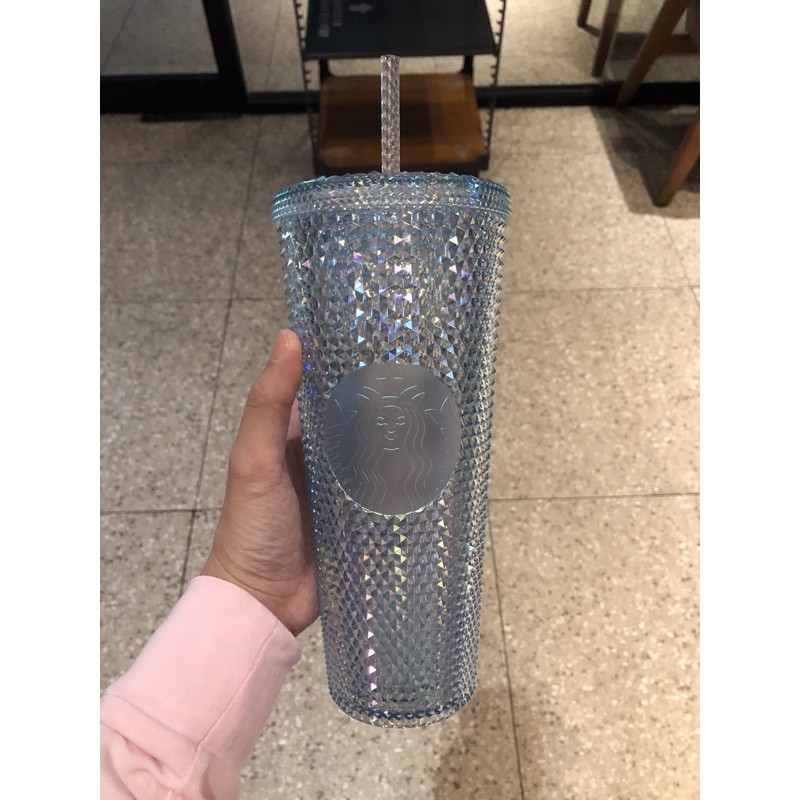 Jual starbucks studded tumbler / starbucks blink tumbler ( blue bling