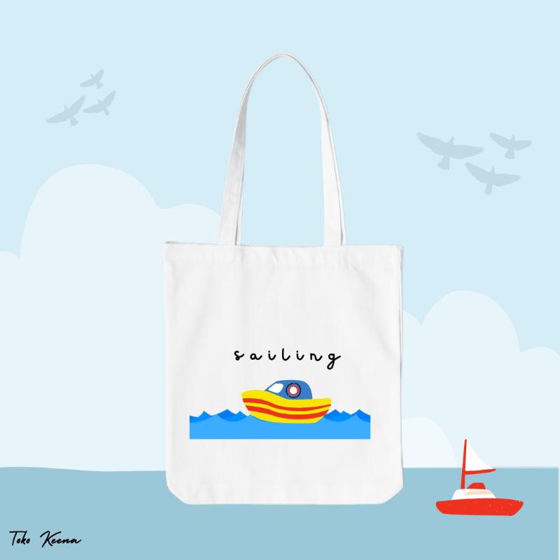 HOLIDAY SERIES VOL 1 TAS TOTE BAG CANVAS PREMIUM AESTHETICS TAS JINJING