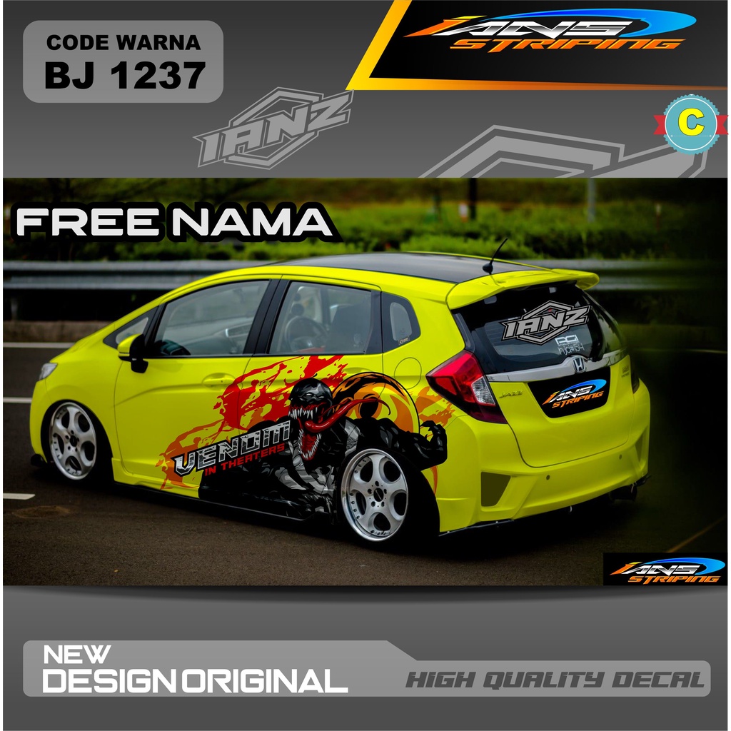 STIKER DECAL MOBIL JAZZ / DECAL STICKER HONDA BRIO AGYA AYLA / VARIASI STIKER DECAL MOBIL