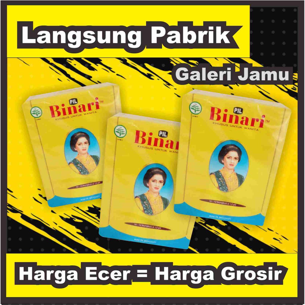 jamu binari original menjaga kesehatan kewanitaan dan lancar haid ampuh (COD)