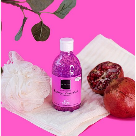 SCARLETT WHITENING SHOWER SCRUB POMEGRANATE