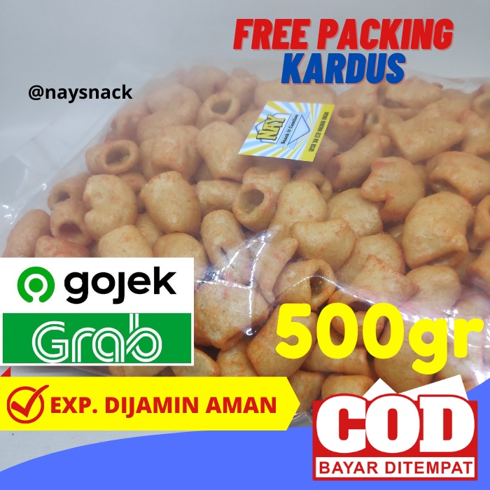 

Cemilan Pedas Murah Makaroni Balado Isi Bersih 500 Gram