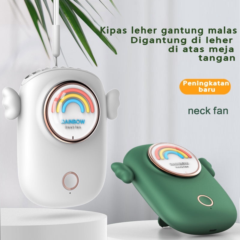 CORN Neck Fan Kipas Angin Protable Mini Gantung Leher Portable USB Charge Sport Fan Mudah Dibawa 【Ready Stock】