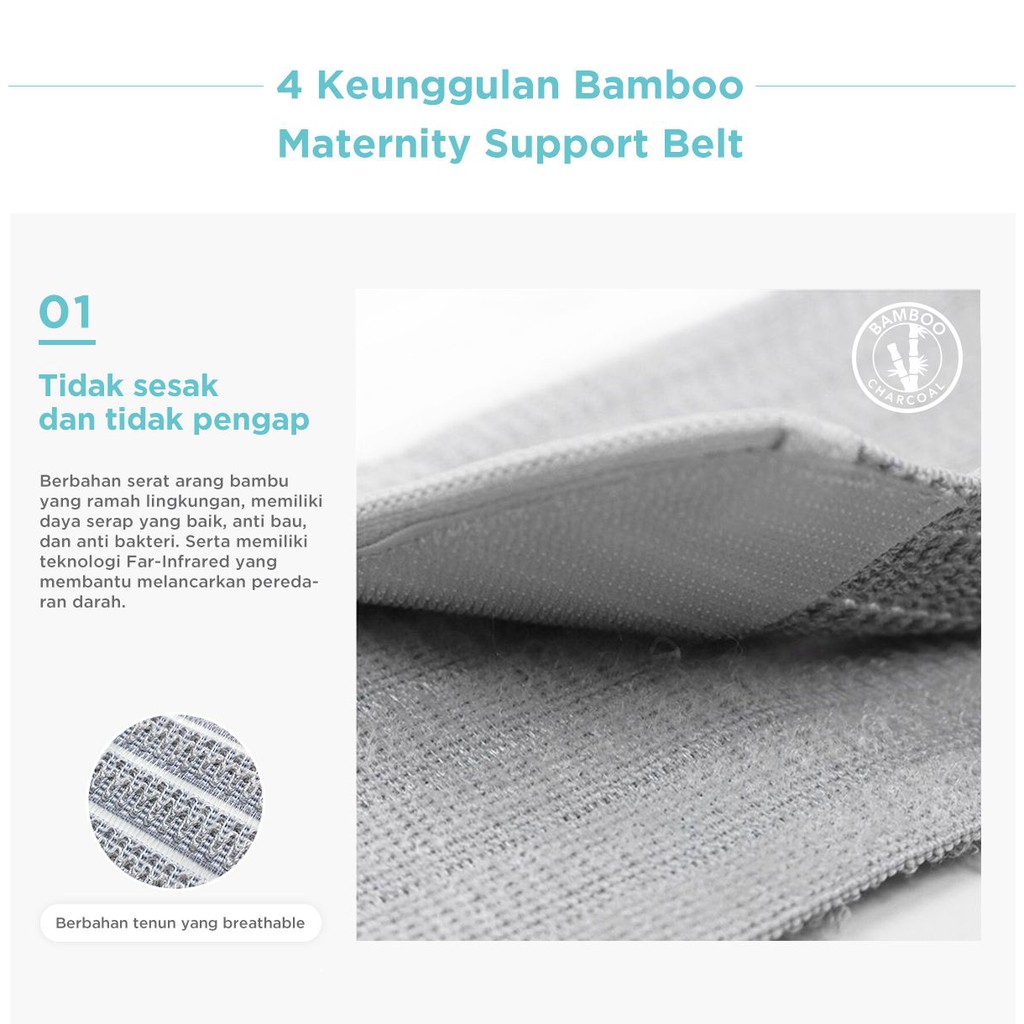 Bamboo Maternity Support Belt | Sabuk Penyangga Perut Hamil