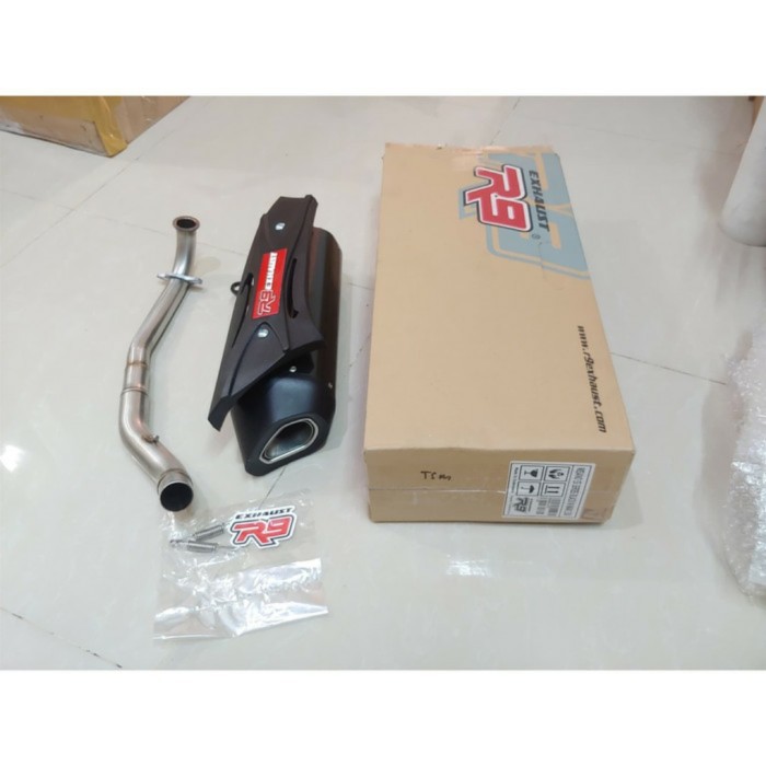 Knalpot Kenalpot Racing R9 Resing Recing Misano Original Sparepart Motor Honda New Vario 125 Fi