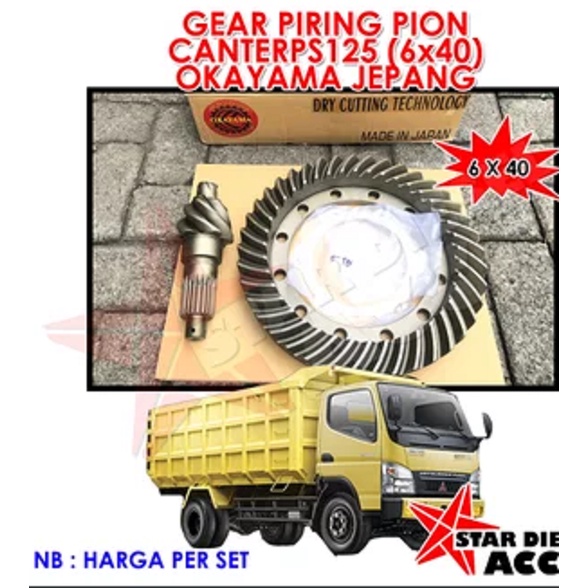 [BISA COD] GEAR SET PIRING PION CANTER 6 X 40 OKAYAMA JAPAN SET