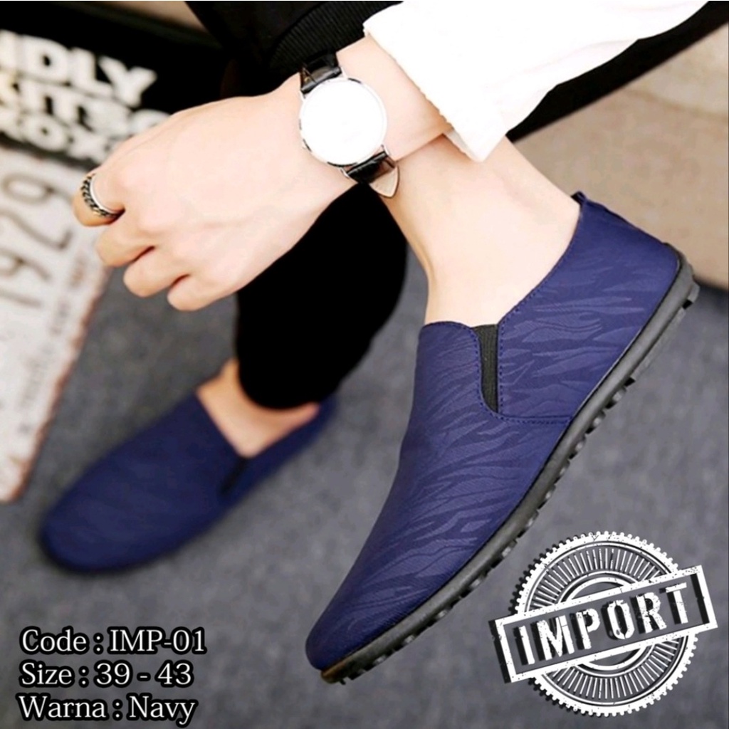 W-04 Sepatu pria sneakers casual pria formal pria hitam import pria kerja kulit pria korea  laki lak