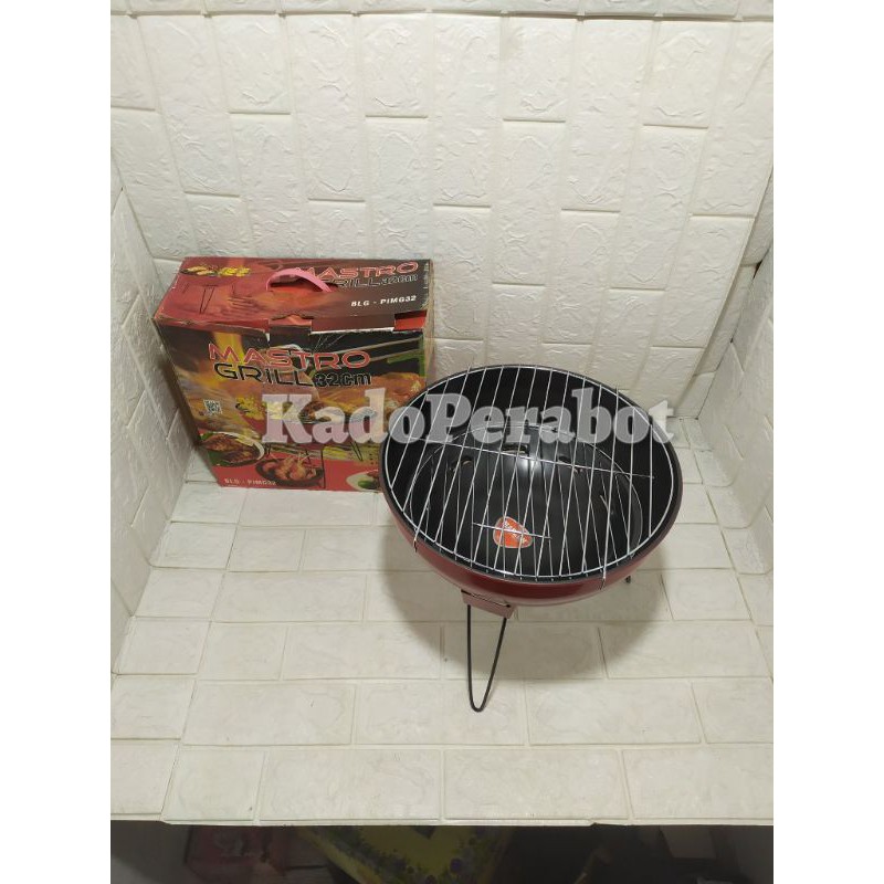 Mastro grill 32 cm - bbq grill standing - alat panggang dengan kaki