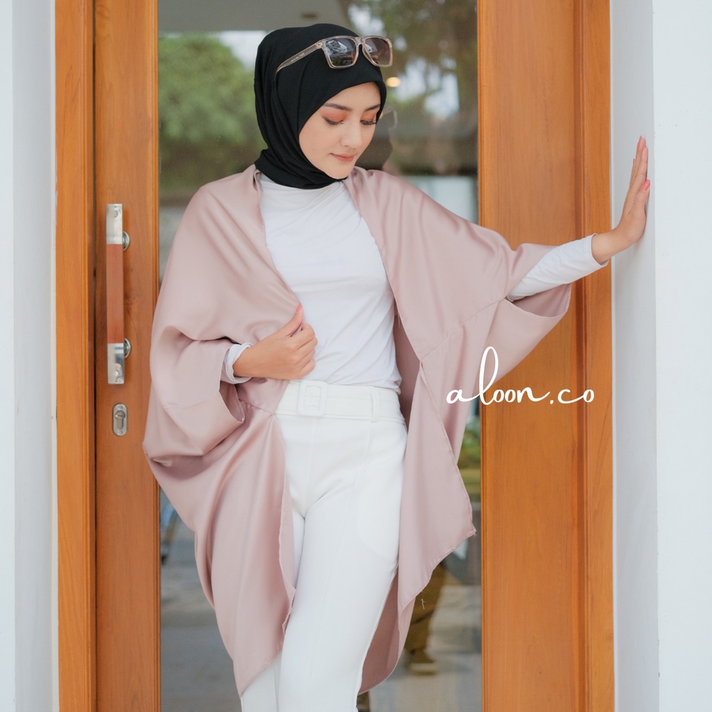 Levina Outer Wanita Polos Satin Premium – Outher Wanita Cardigan Scraft