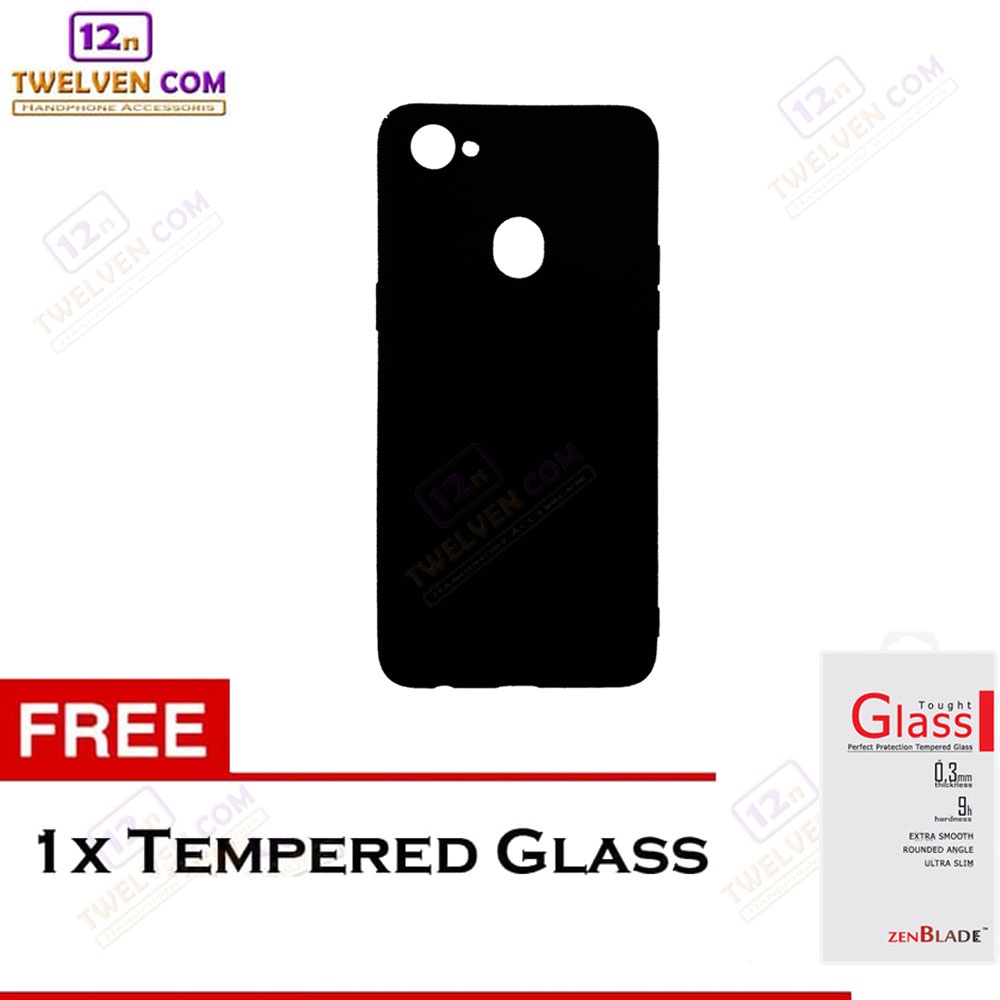 [FLASH SALE] Case Slim Matte Softcase Oppo F7 - Free Tempered Glass