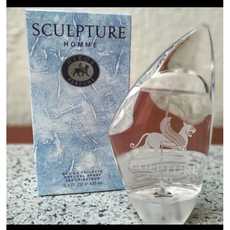 Parfume pria Sculpture homme Eau de toilette 100ml original Eropa nonbox reject tester