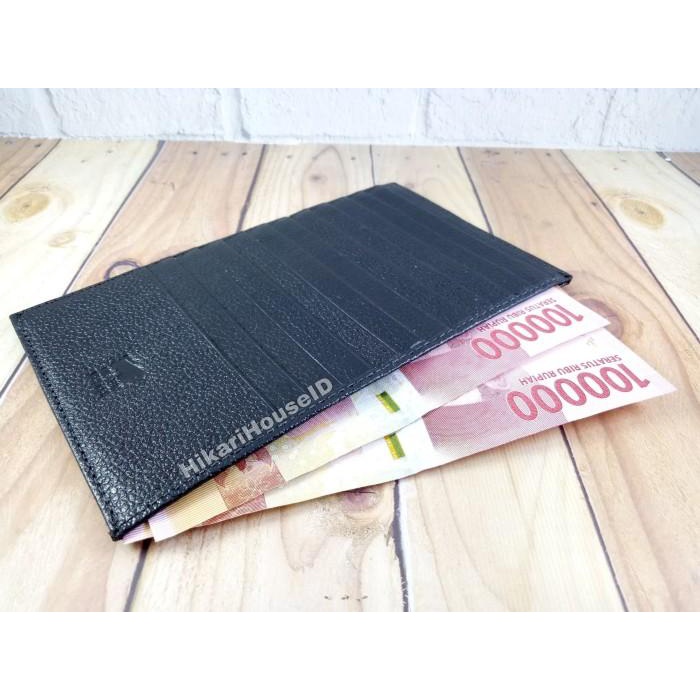 

Yoviu | Dompet Kartu Slim Panjang Kulit Asli Braun Buffel 24 Kartu