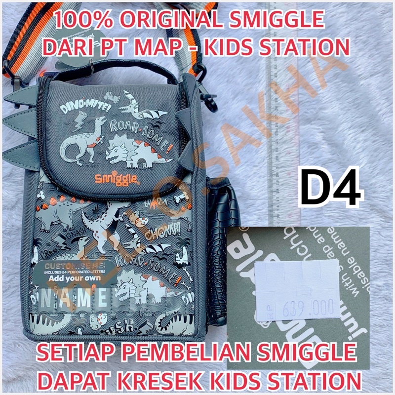 TAS BEKAL SEKOLAH SMIGGLE LUNCH BAG DOUBLE DECKER 100% JAMINAN ORIGINAL