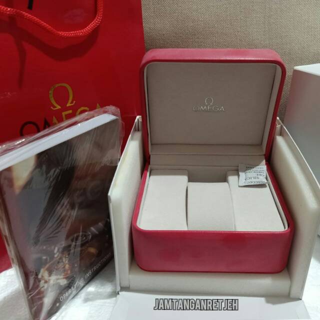 KOTAK JAM TANGAN BOX OMEGA ORIGINAL