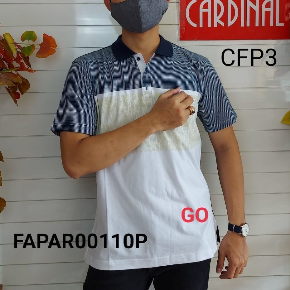 gof CFP CARDINAL FORMAL POLO-TSHIRT Pakaian Pria Atasan Kaos T-shirt Casual Original Lengan Pendek