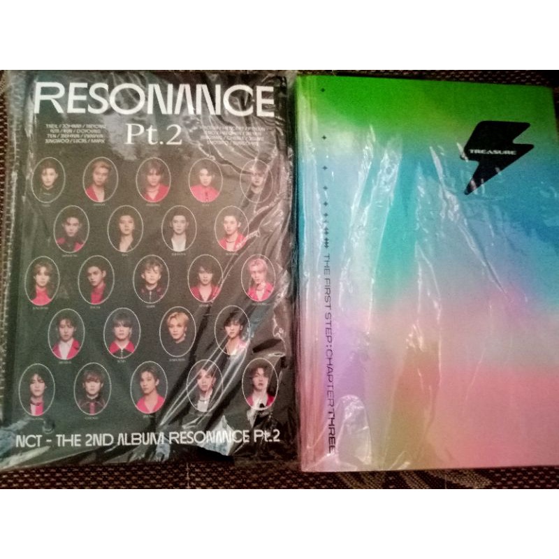 album nct resonance arrival pt.2 & album treasure chapter 3 black version