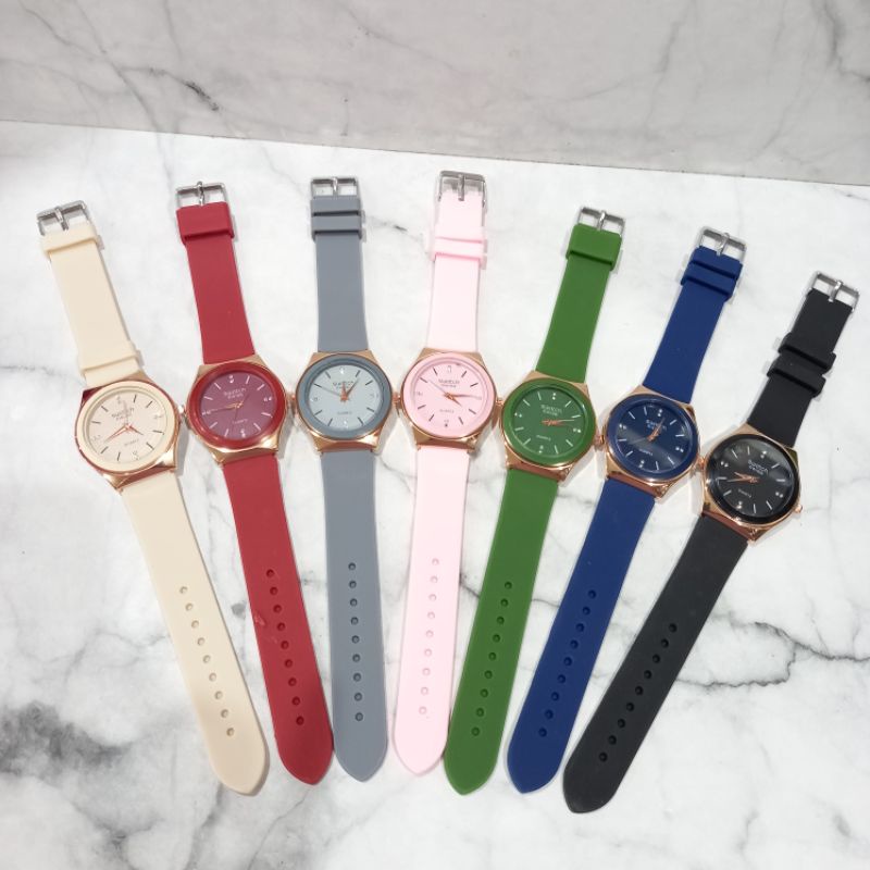(Toko Ricoh) Jam Tangan Wanita Swatch Karet