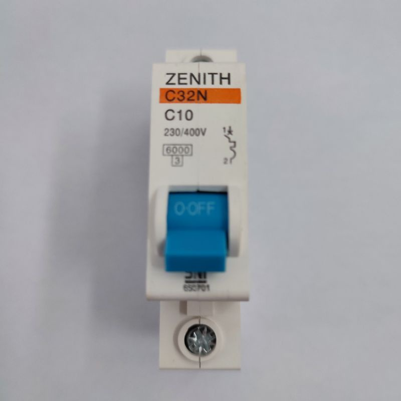 Zenith MCB Listrik 1P 10A (Mini Circuit Breaker)