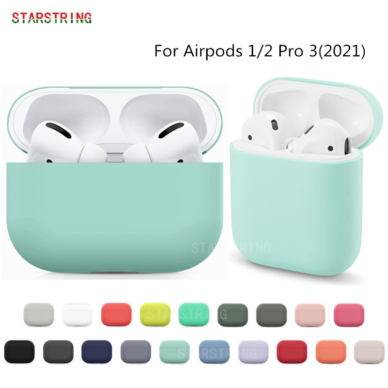 Case Pelindung Bahan Silikon Untuk AirPods 1 2 3 Pro