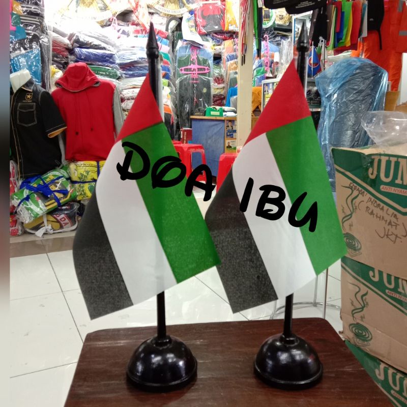 

best seller tiang kayu meja+bendera UNI EMIRAT ARAB ready stock