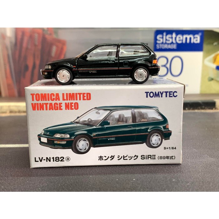 Tomica Limited Vintage Neo LV-N182A Honda Civic SiR II (89)