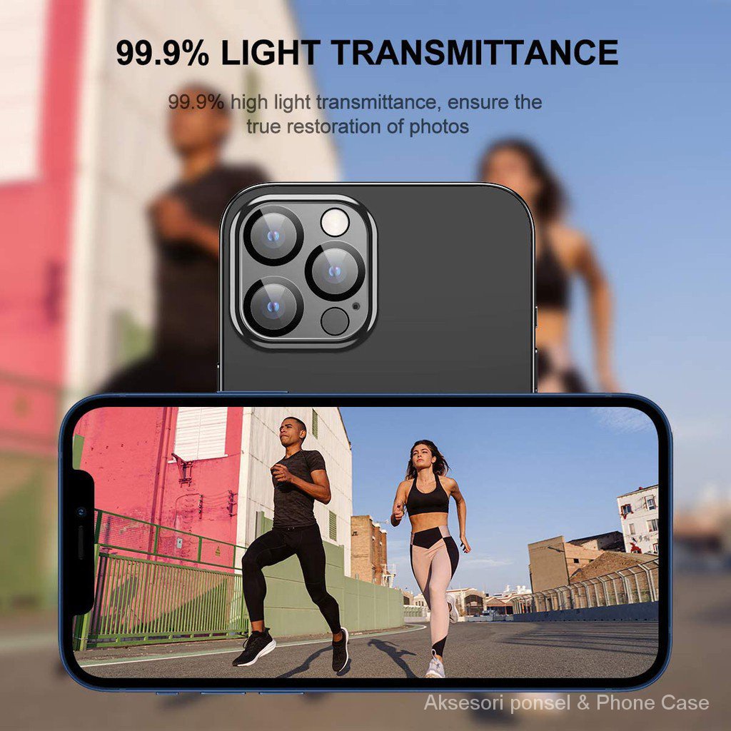 3D lensa kamera bergerak perlindungan lensa kaca tempered perlindungan kamera untuk iPhone 12 Pro Max 12 Mini 11 Pro Max 11pro