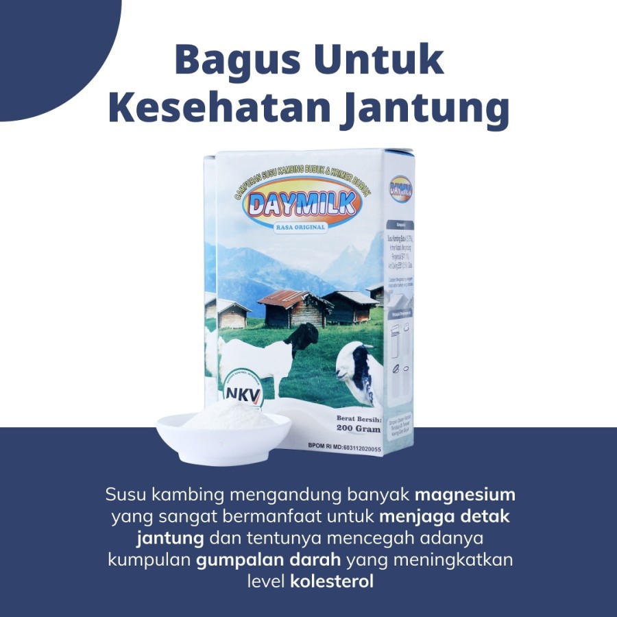 

Daymilk Susu Kambing Etawa Bubuk Murni Rendah Gula Rasa Original Bpom